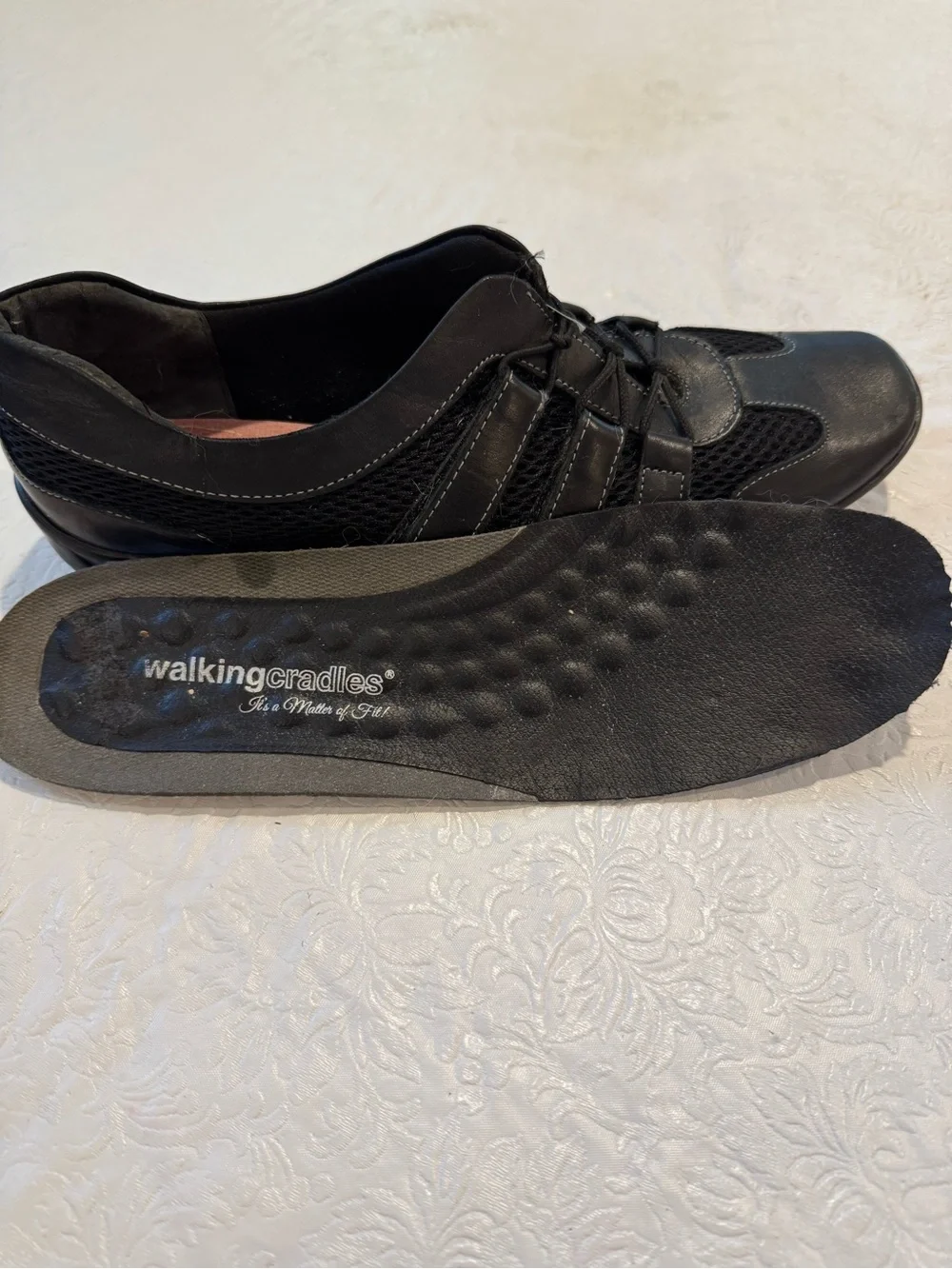 Walking Cradles Black Slip-On Casual Flats